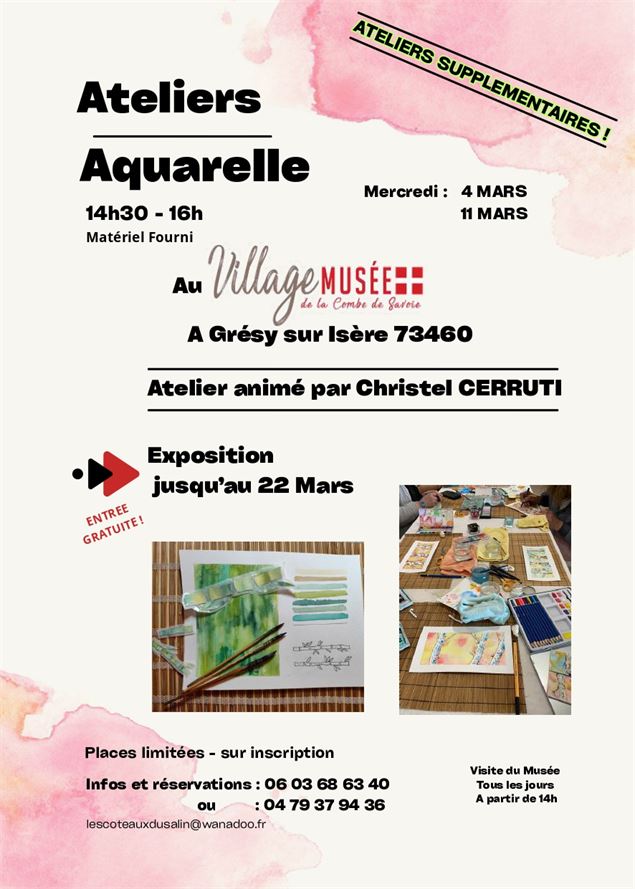 Exposition de peinture au Village Musée de la Combe de Savoie !_Grésy-sur-Isère