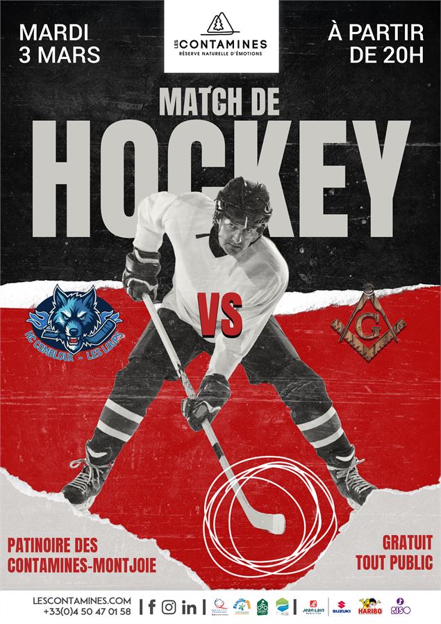 Match de hockey : les loups de Combloux VS les maçons de Passy_Les Contamines-Montjoie