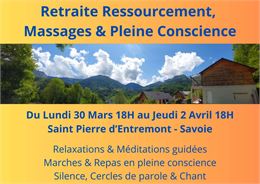 Retraite ressourcement, massages et pleine conscience_Saint-Pierre-d'Entremont - Céline Decoster