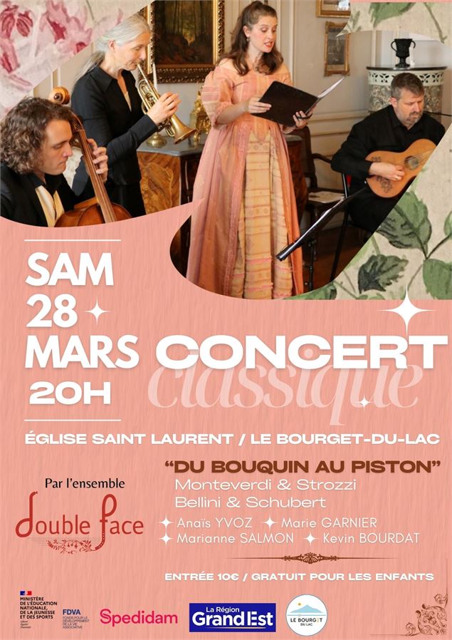 Concert Classique : Du Bouquin au Piston - Ensemble Double Face