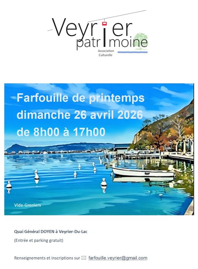 Farfouille -Vide grenier de printemps_Veyrier-du-Lac - Veyrier Patrimoine