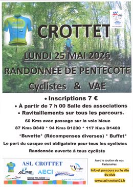 Randonnée de Pentecôte  Cyclo, VAE 2026