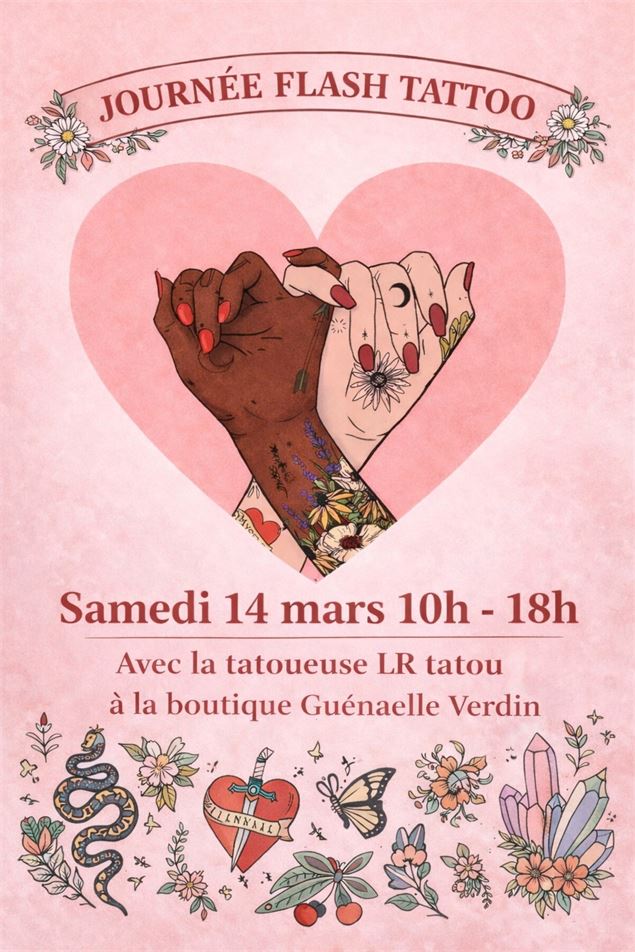 Journée Flash Tattoo_Saint-Etienne-de-Cuines - Boutique Guenaëlle Verdin et LR Tatou