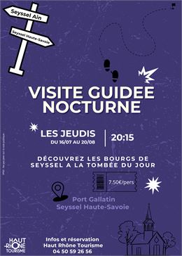 Visite guidée nocturne de Seyssel_Seyssel
