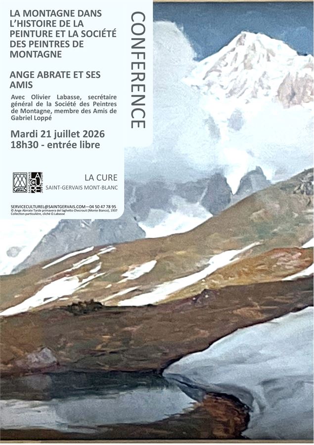Conférence : La montagne dans l’histoire de la peinture et la Société des Peintres de Montagne. An