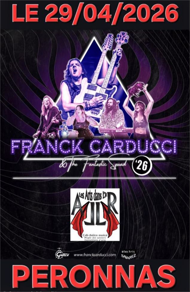 Affiche_Franck Carducci & The Fantastic Squad_Péronnas - ©Franck Carducci