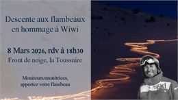 Descente aux flambeaux de  l'ESI  - Hommage à William Turnes_La Toussuire