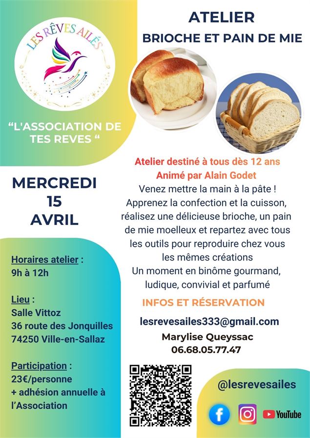ATELIER BRIOCHE ET PAIN DE MIE - LES REVES AILES