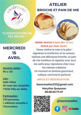 ATELIER BRIOCHE ET PAIN DE MIE - LES REVES AILES