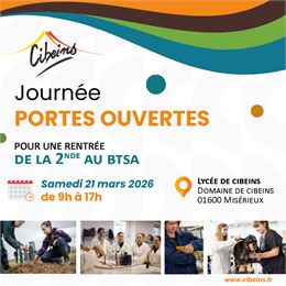 Journée Portes Ouvertes Lycée de Cibeins - Lycée de Cibeins