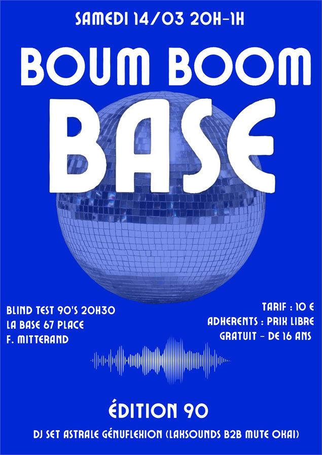 affiche boum boom base - la base