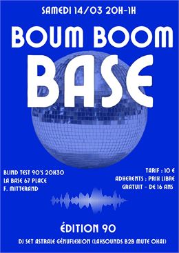 affiche boum boom base - la base