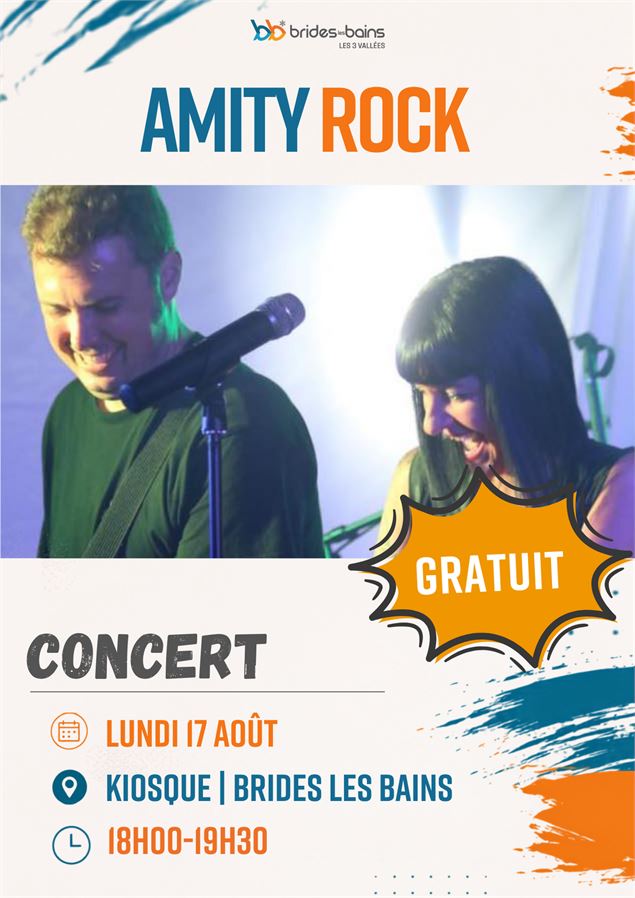Affiche concert - office de tourisme de Brides-Les-Bains