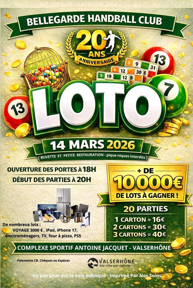 Loto du handball club_Valserhône - handball club_Valserhône