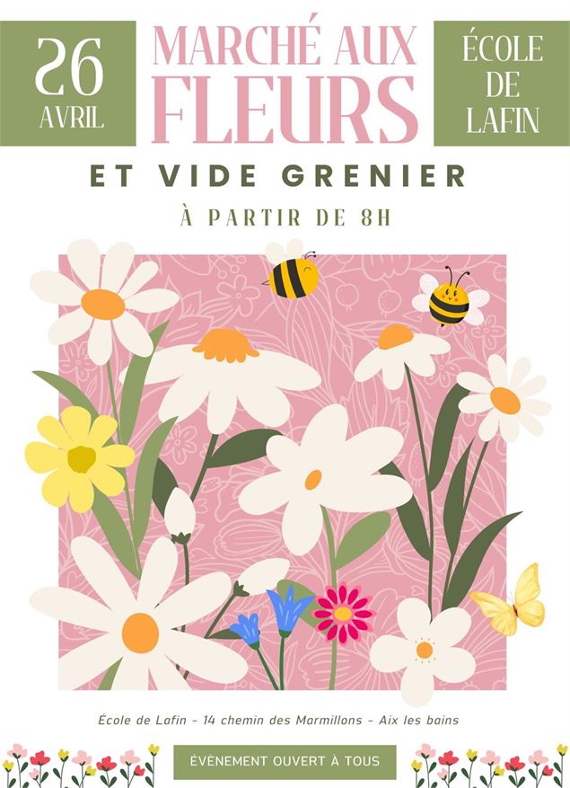 Marché aux fleurs et vide grenier de Lafin - DR