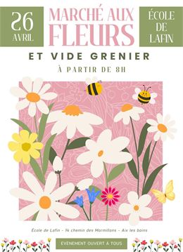 Marché aux fleurs et vide grenier de Lafin - DR
