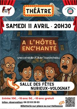 Soirée théâtre - Comedy'Ain / Lire à Nurieux-Volognat