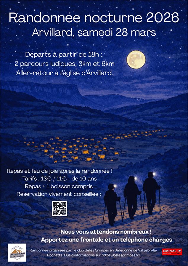 Affiche rando nocturne