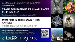 Conférence grand public : « Transformations et invariances en physique »_Annecy - Laboratoire d'Anne