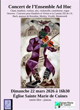 Concert de l'Ensemble Ad Hoc_Sainte-Marie-de-Cuines - Mairie Sainte-Marie-de-Cuines