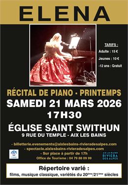 Récital de Piano Printemps - Elena_Aix-les-Bains