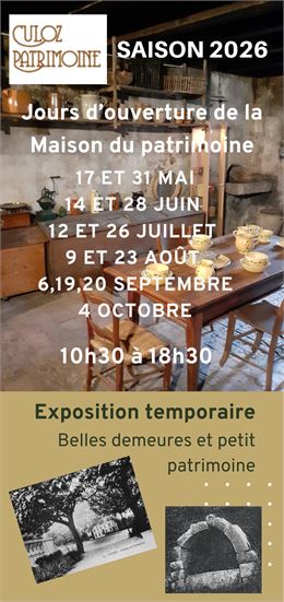 Visites de La Maison du Patrimoine à Culoz - Culoz Patrimoine