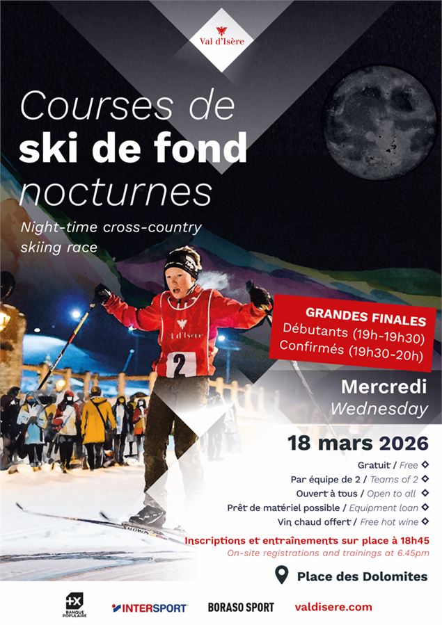 Course de ski de fond - Val d'Isère Tourisme