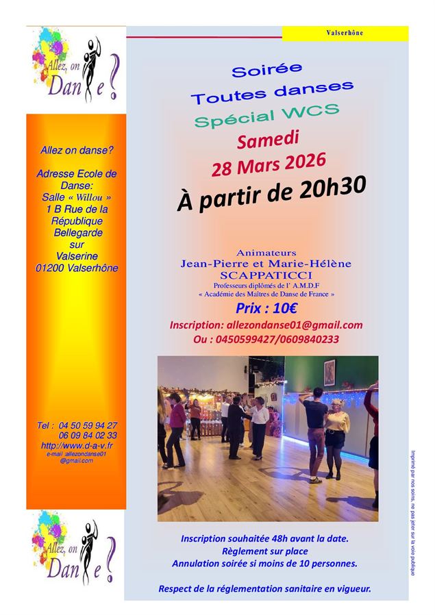Soirée toutes danses_Valserhône - Allez on danse