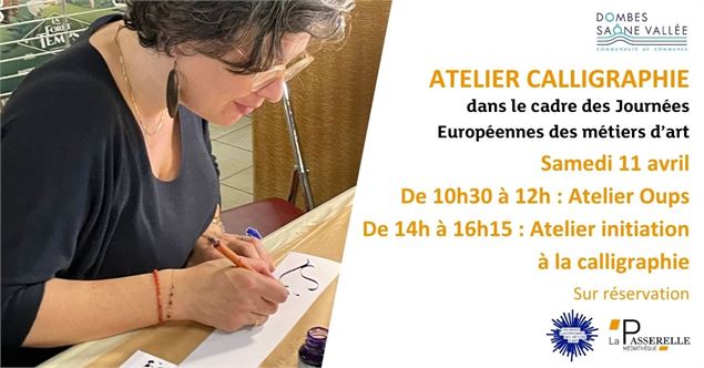 Atelier Calligraphie - Médiathèque La Passerelle