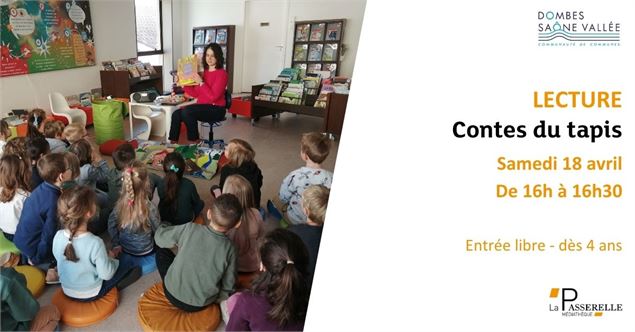 Lecture : Contes du tapis - Médiathèque La Passerelle