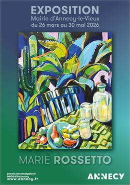 Exposition de peintures - Marie Rossetto "Vase et fleurs"_Annecy