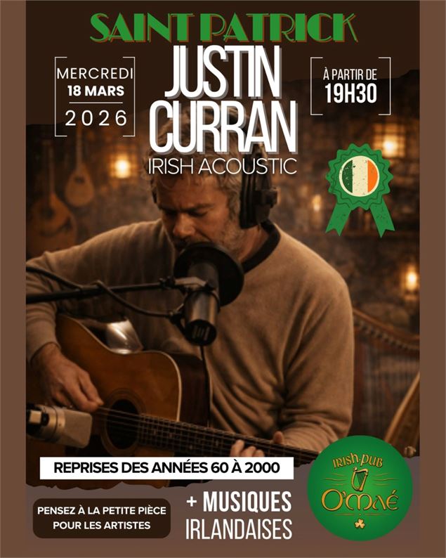 Pub O'Maé - Concert de Justin Curran_La Chambre - Pub O'Maé