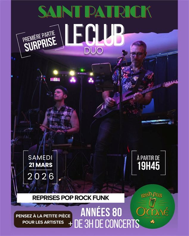 Pub O'Maé - Concert Le Club_La Chambre - Pub O'Maé