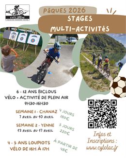 Stages Multi-Activité avec Cycl'O Lac - Cycl'O Lac