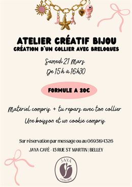 Atelier créatif de bijou_Belley - Jaya Coffee Shop