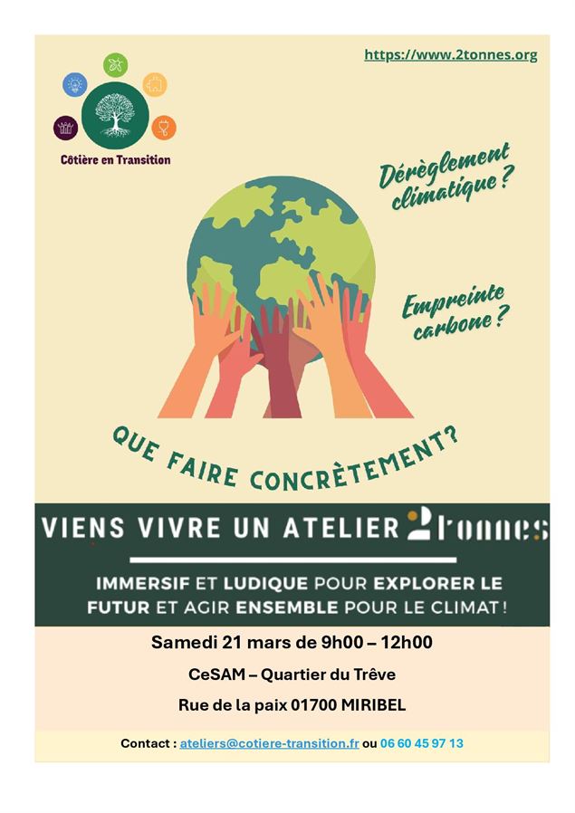 Atelier 2 Tonnes - Côtière en Transition