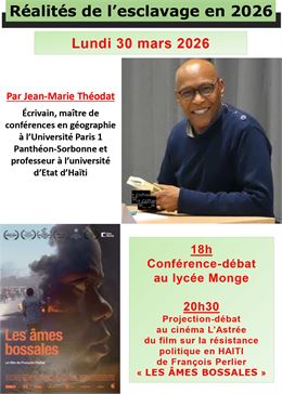 Conférence publique sur l'esclavage en 2026 - Mme BEL Brigitte