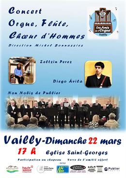 Concert Orgue, Flûte, Chœur d'Hommes_Vailly - Les Amis de l'Orgue