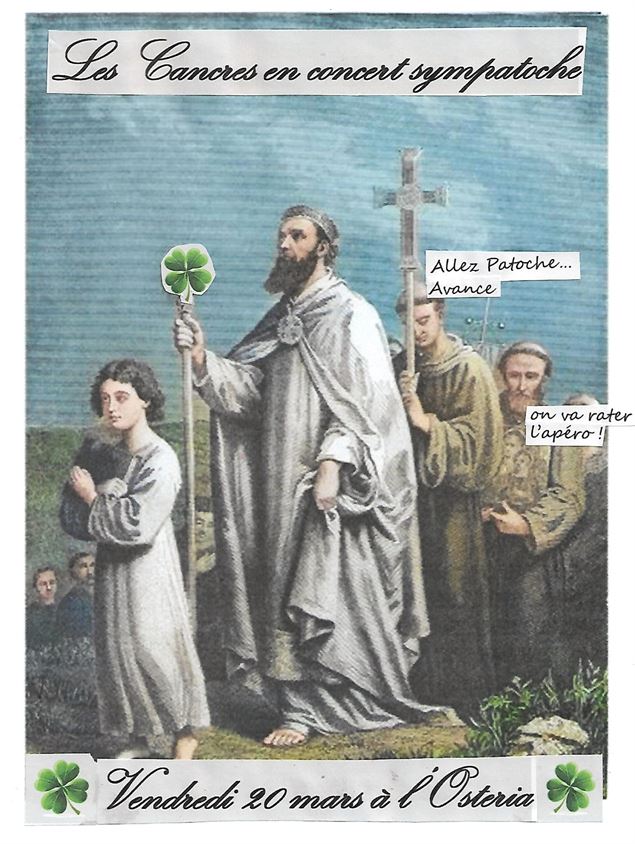 Concert de la Saint-Patrick à L'Osteria : Les Cancres - Bal Folk / Rock - aucun