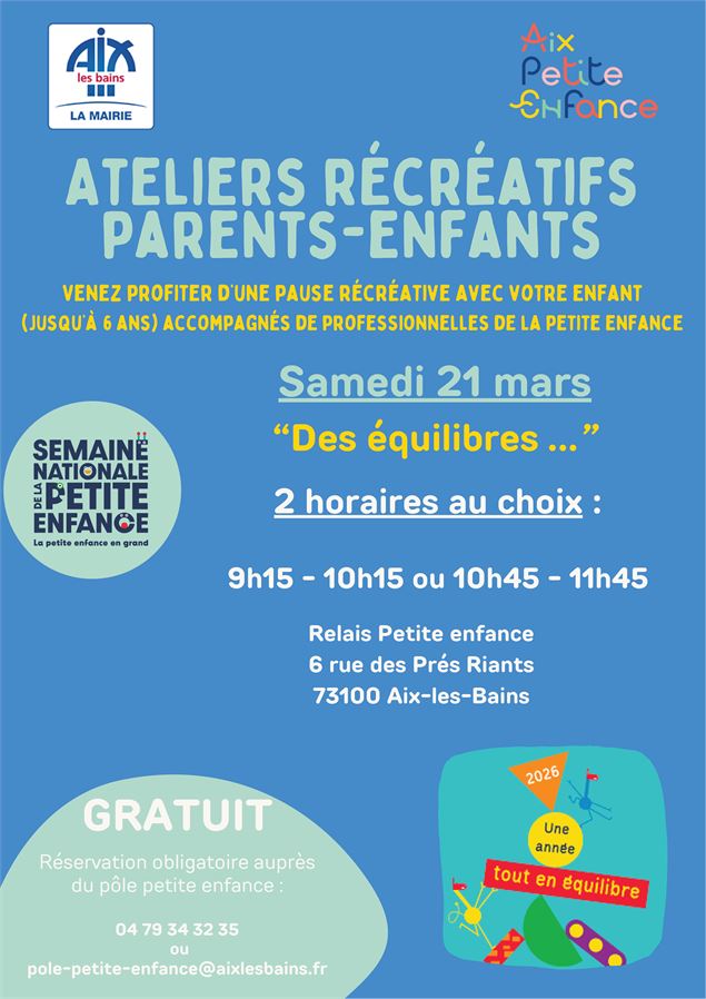 Ateliers récréatifs parents - enfants - OK