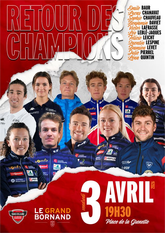 Retour des champions - Le Grand-Bornand Tourisme