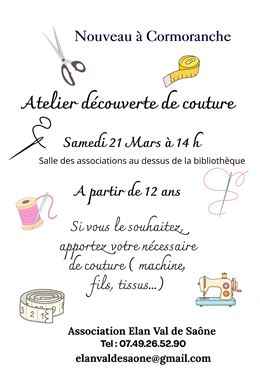 Atelier découverte de couture