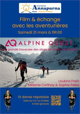 Alpine Quest - soirée film Association Annapurna_Val de Bagnes - Alpine Quest