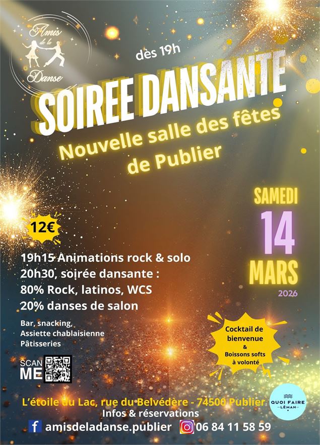 Soirée dansante à Publier - Amis de la Danse