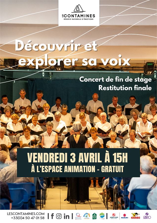 Représentation de fin de stage de chant_Les Contamines-Montjoie
