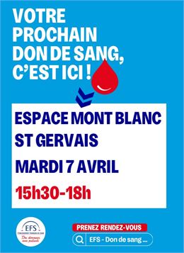 Don du Sang_Saint-Gervais-les-Bains - EFS