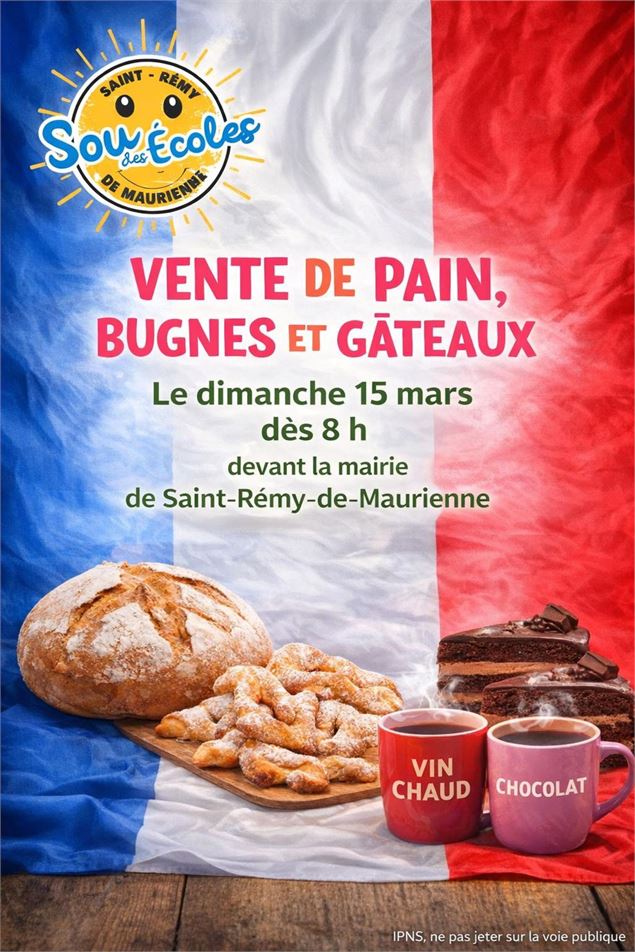 Vente de pain, bugnes et gâteaux_Saint-Rémy-de-Maurienne - sou des écoles St Rémy de Mne