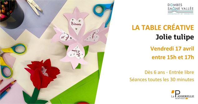 La Table créative - Médiathèque La Passerelle