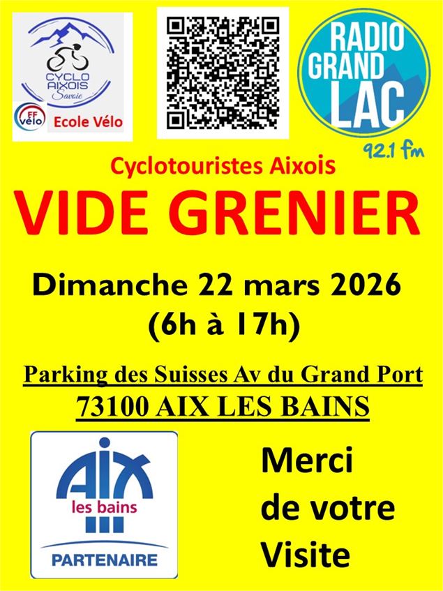 Vide Grenier le 16 ème - Cyclos Aixois