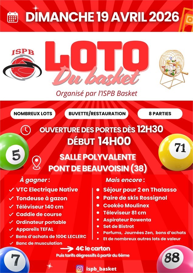 Grand Loto de l'ISPB Basket